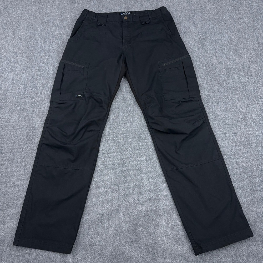 LAPG LA Police Gear Atlas Tactical Pants Men 36x36 Black Ripstop Cargo STS Panel